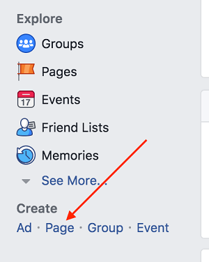 創建Facebook專頁